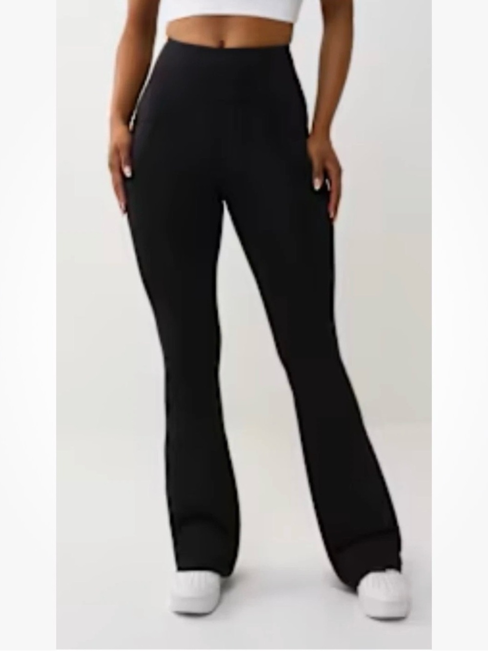 True Religion Truly Snatched Black High-rise Flared Leggings Women’s XSmall
